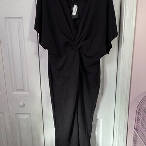Boohoo Black Maxi Dress
